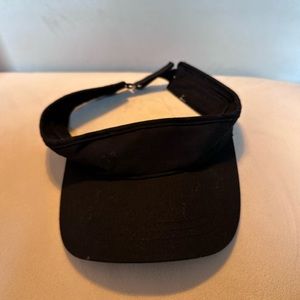 Black visor hat